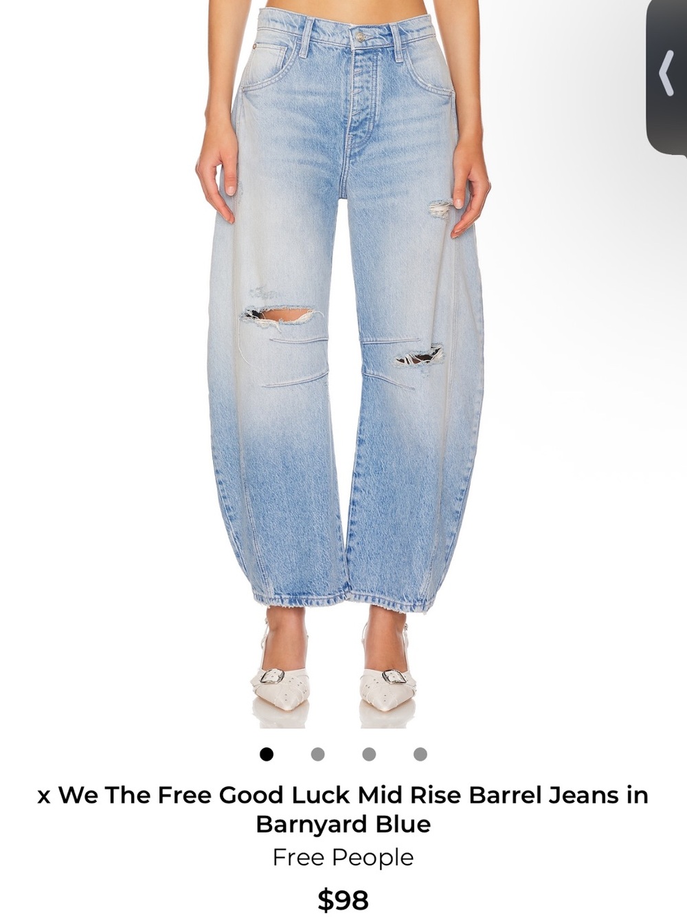 Free people barrel jeans